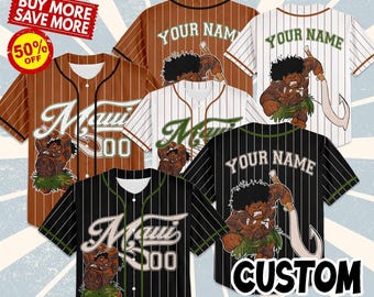 Custom Disney Maui Moana Simple, Custom Name Disney Game Day Kid Adult Jersey, Gift For Baseball Fan, Disney Princess Matching Outfit
