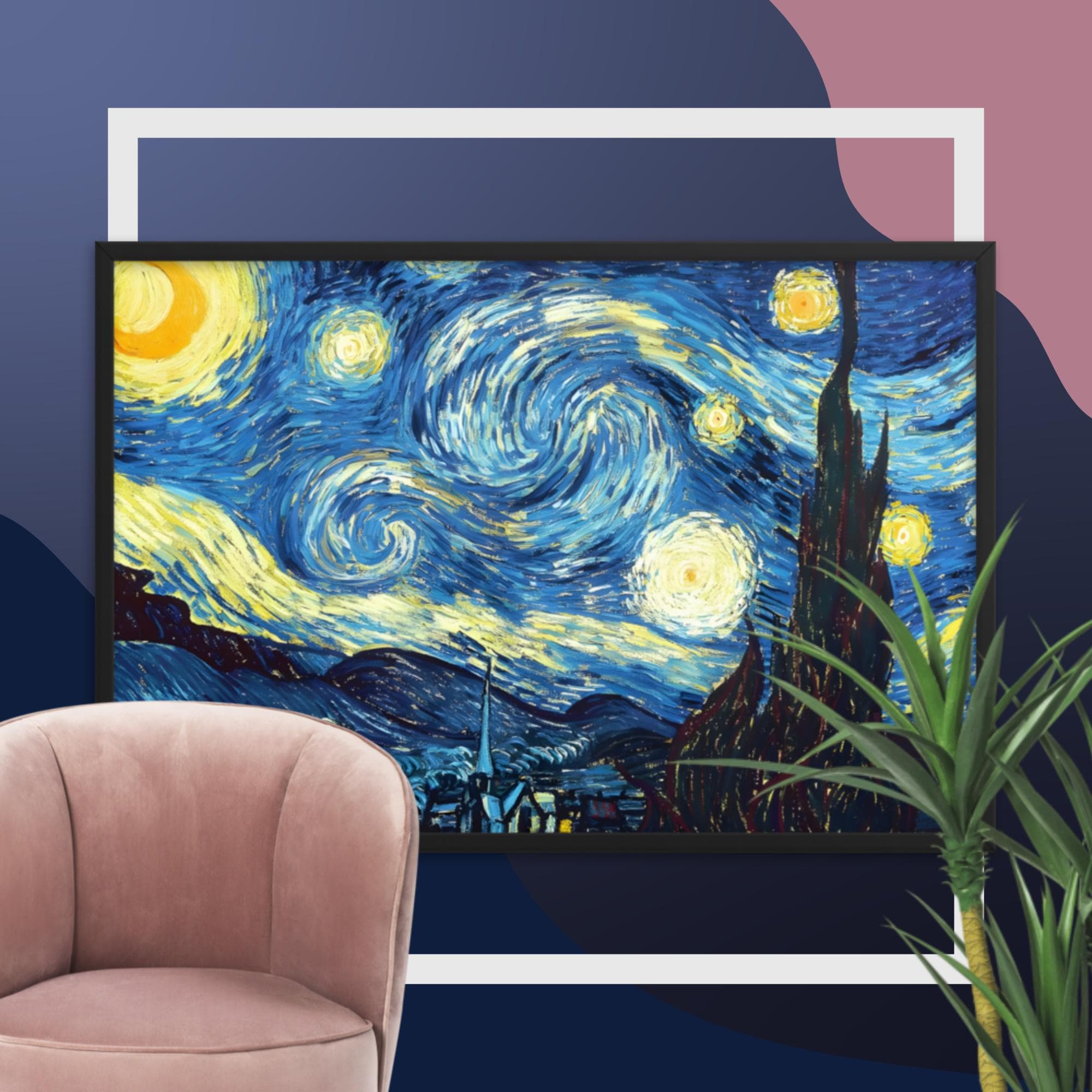 Vincent Van Gogh: the Starry Night Hanging Wall Art - Etsy