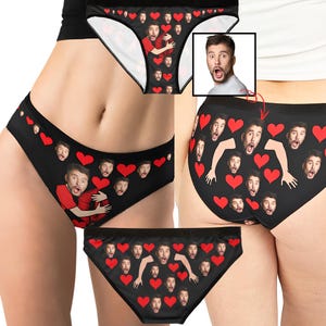 Custom Face Panties,Personalized Thong with Face,Funny Wedding Gift for Bride,Custom Women Underwear with Face,Gift for Wife,Funny Underwear