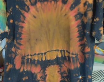 Reverse Tie Dye Mushroom Shirt