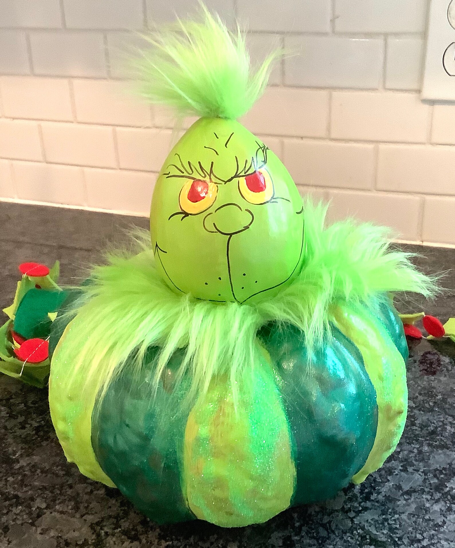 NEW DESIGN Grinchy Love Handmade Signed Christmas Decor 9 | Etsy
