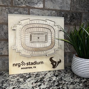 Custom 3D Layered Stadium, Laser Cut Stadium, Any Stadium in the World, Laser Cut Wood Art