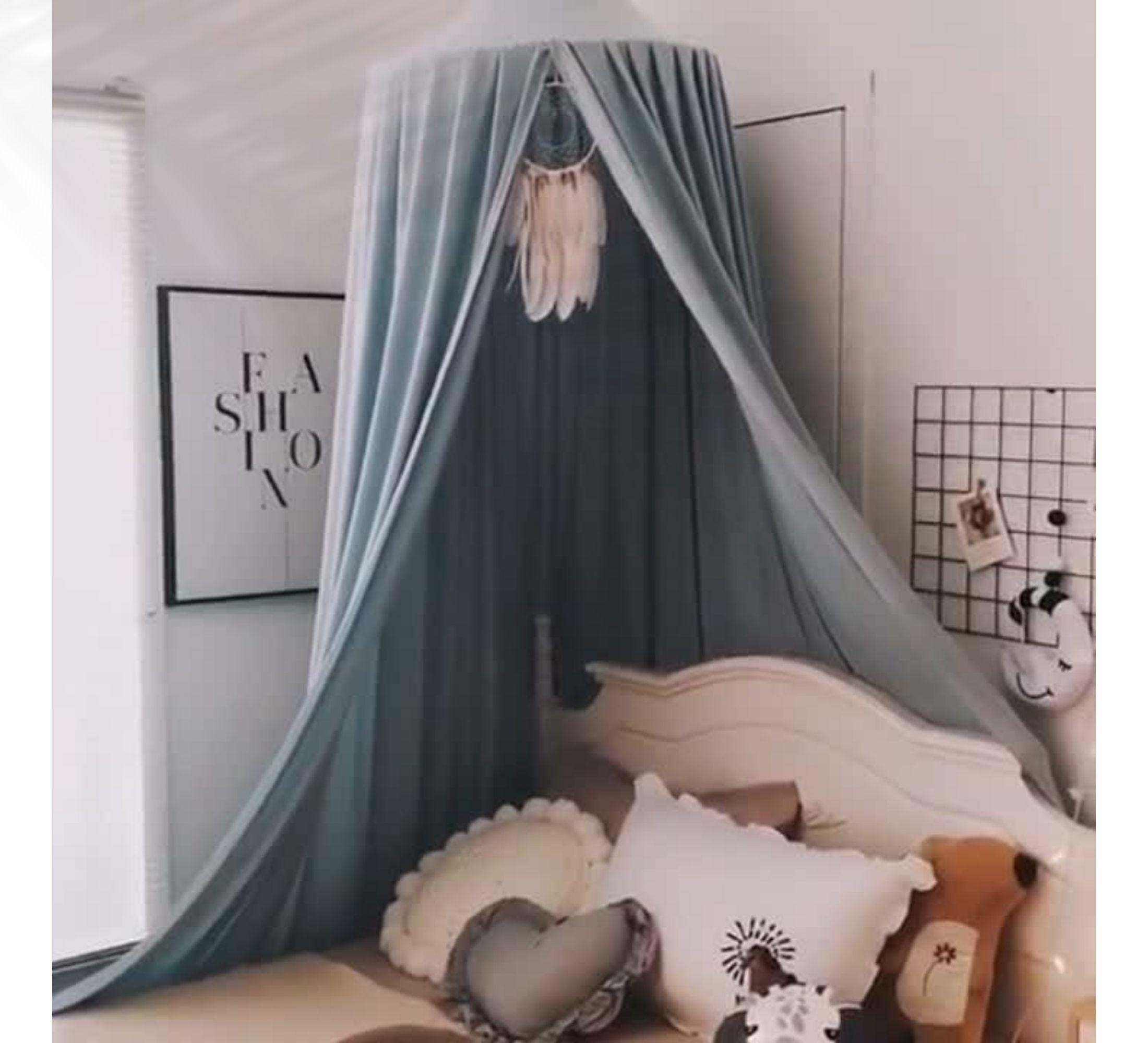 Rideaux de lit enfant en mousseline de coton, blanc Nena | Maisons du Monde