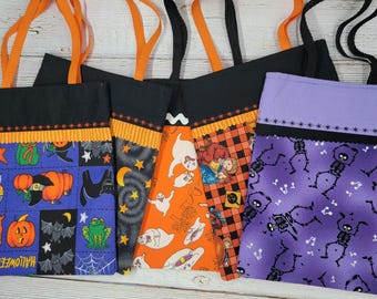 Kids Halloween Purse, Handmade Trick or Treat Bag, Small Halloween Tote, Choose Your Design