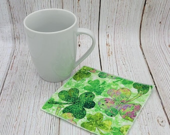 St Patrick's Day Napkins, Irish Beverage Napkins, Mixed Set, Lunchbox Napkins, Everyday Napkins, Teachers Gift, 5 Inch, Square, Set of 6