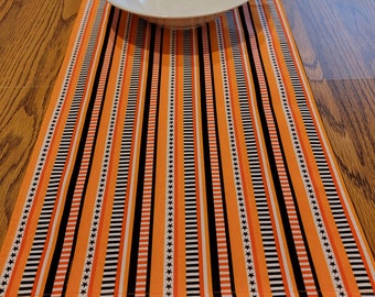 Halloween Stars Stripes Table Runner Kids Party Decor Dining Table Centerpiece Snack Bar Runner