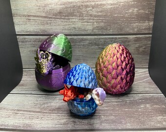 6 Pack Mystery Small Dragon Eggs,3D Printed Super Cute Dragon Eggs With