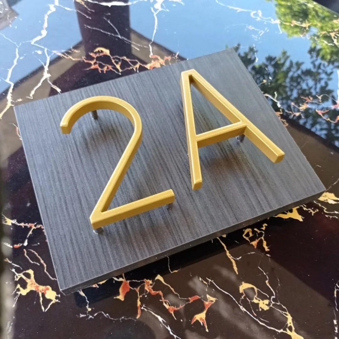 Modern Floating House Numbers & Letters • 5 Inch Address Numbers • Wall ...