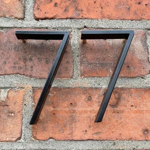 5-Zoll-modernes Haus schwarze Zahlen und Buchstaben