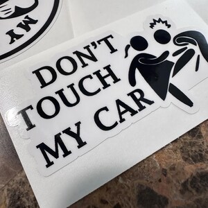Non toccare la mia auto confezione da 5