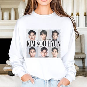Actor Kim Soo Hyun Unisex Long Sleeve Tee - Kim Soo Hyun Graphic Shirt, Kdrama Actors, Korean Actor Shirts, Korean Actor and Celebrities Fan