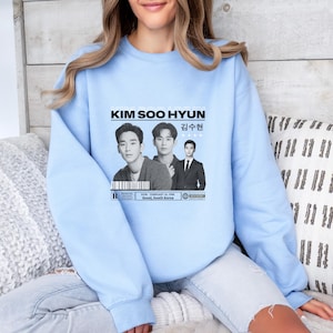 Kim Soo-Hyun Graphic Sweatshirt, Kim Soo Hyun fan, Kdrama Actor Sweaters, Cute Korean Actors, Kim Soo Hyun Fan Sweater, Popular Kdrama Actor
