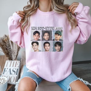 Kim Soo-Hyun Unisex Sweatshirt, K-Drama Lover, Kdrama Actor Kim Soo Hyun, Korean Drama Sweaters, Korean Celebrities, Cute Kdrama Actors