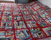 Colorful Crazy Scrap Quilt Blanket Full Twin Queen 75 quot by 84 quot Bright Beautiful