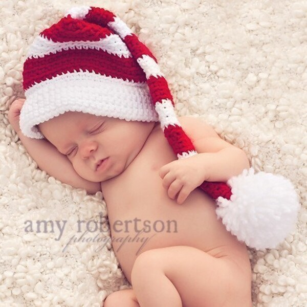 112 HOHOHO cute Christmas hat with pompom,great for photo prop and present for your sweet one,0-12m