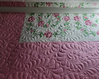 Long Arm Quilting services E2E ,Fast turnarround Batting &return shipping included,Crib Lap Queen  King All sizes , 2000+ patterns