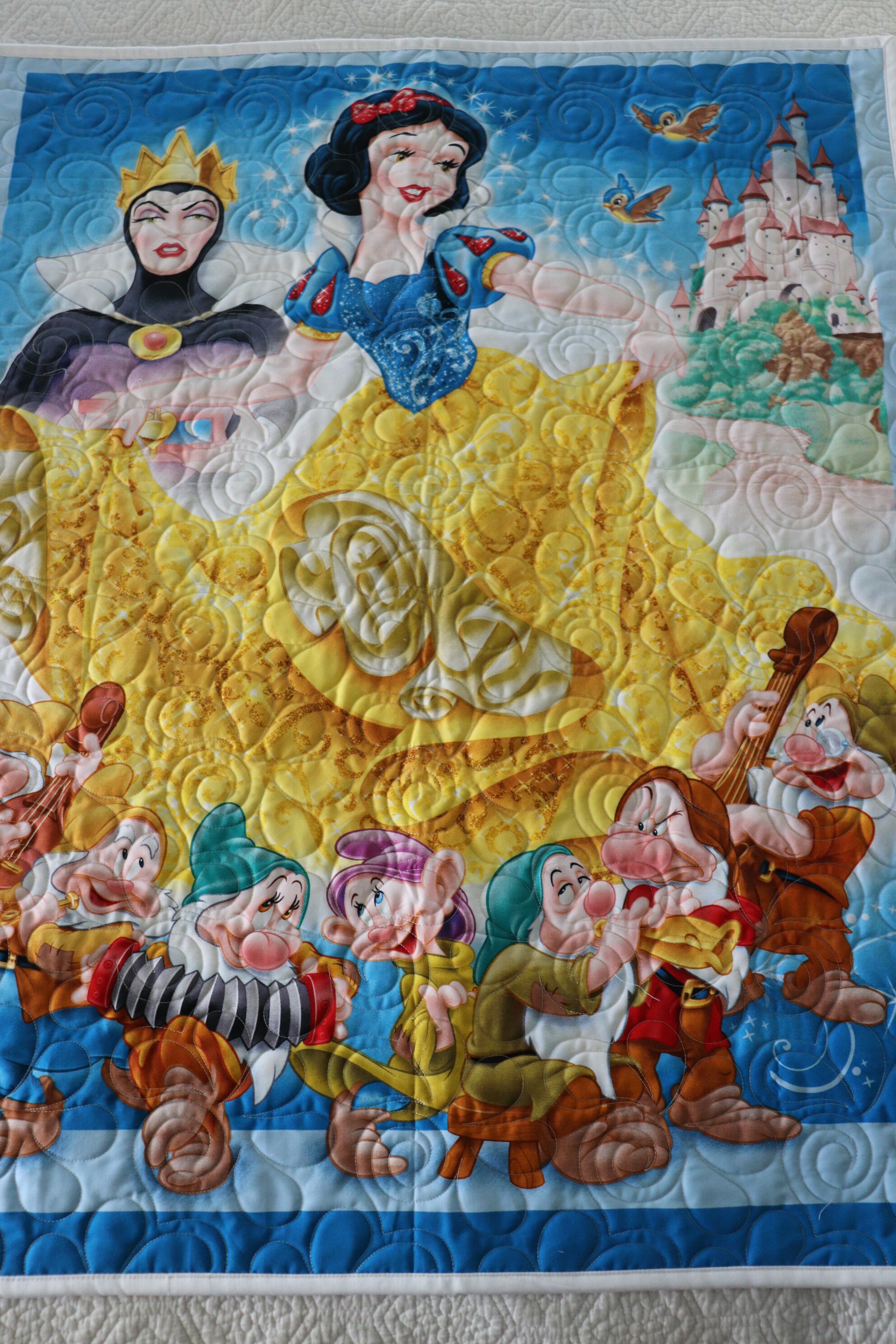 Disney Snow White & Dwarfs baby quilt Snow White Blanket Etsy