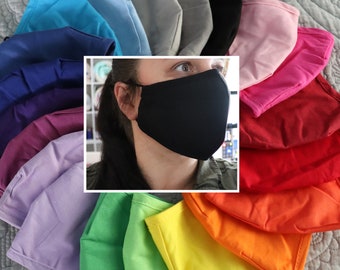 Face Mask with Nose Wire Filter Pocket Washable Cotton Face Mask Protective adjustable