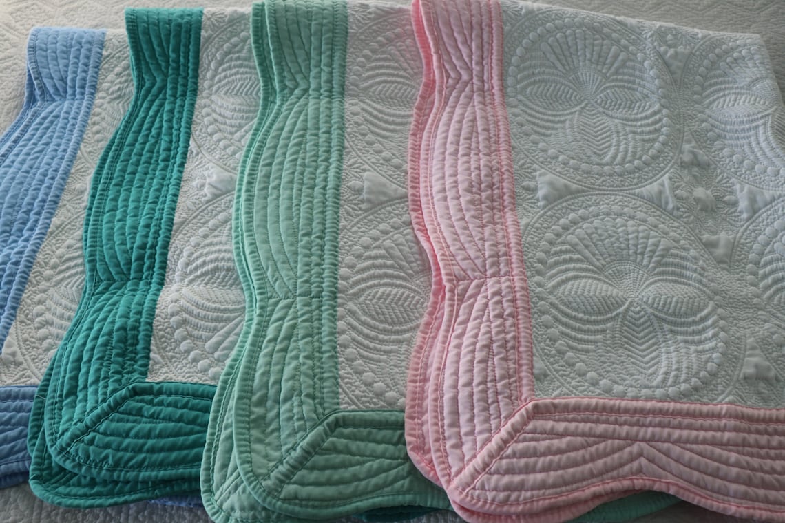 Heirloom Keepsake Blanket Quilt Blanks Birth 100Cotton Etsy