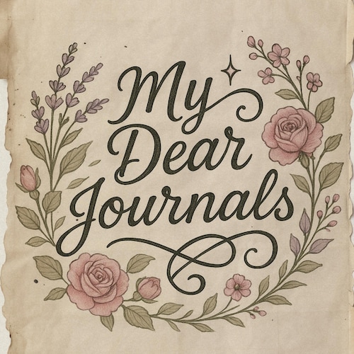 シャビーシックなフローラルジャンクジャーナルページ：ヴィンテージ