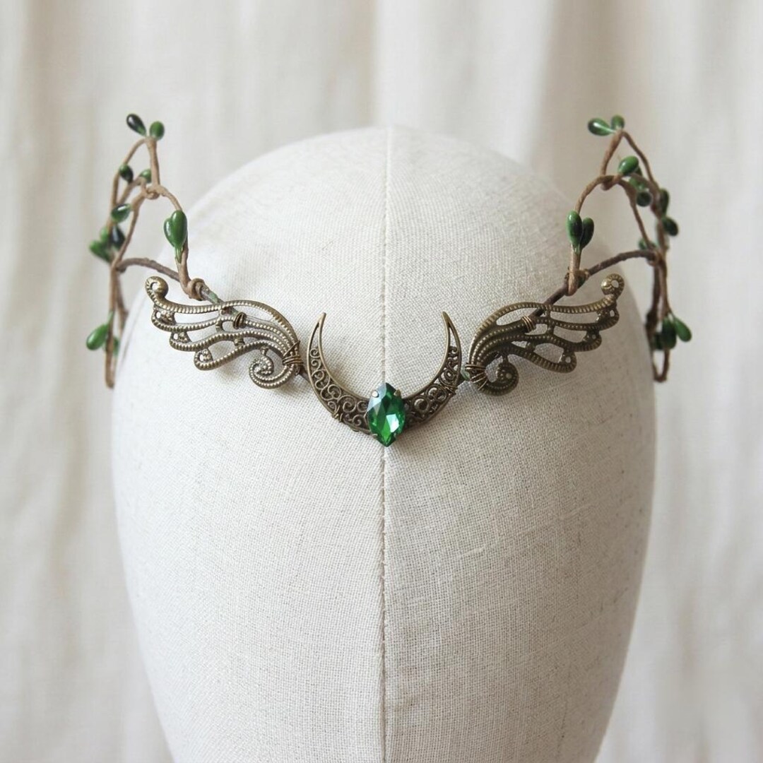 Elf Crown – Elven Bridal Princess Fantasy Tiara Faire Cosplay, Prom ...