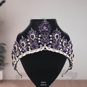 Tatuo 6 Piezas De Diadema De Cristal Para Damas De Honor, Corona De Diamantes De Imitación De Perlas Para Mujer, Tocado Para Boda, Fiesta, Tiara Plateada Para Flores Pequeñas Y Hojas