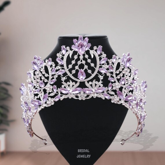 Luxury Baroque Crystal Rhinestone Wedding Crown: Bridal  display picture 2