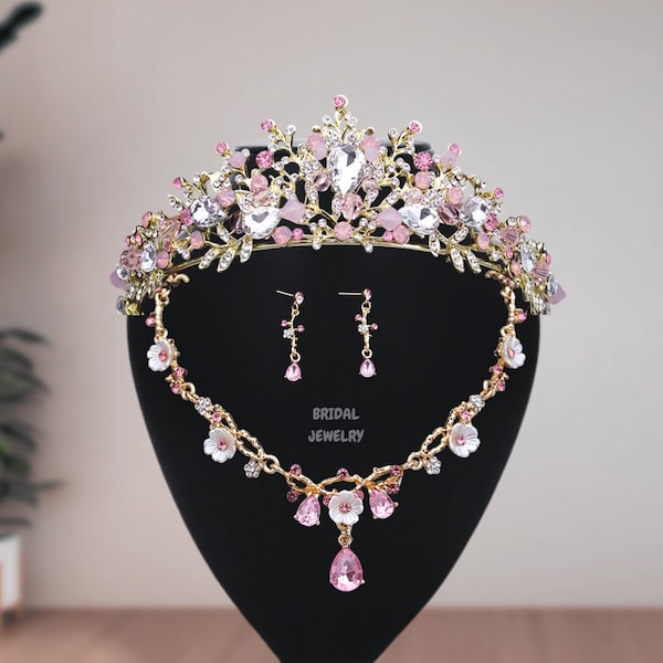 Crown Jewel Set, Light Pink