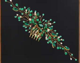 Crystal Rhinestone Bridal Hair Comb: Elegant Wedding Headpiece