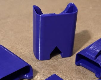 Naloxone Nasal Spray Holder | Flexible TPU Belt Bag Mount | Emergency Carry Cayenne Blue/Purple