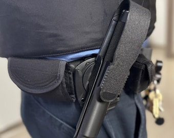 Heavy-Duty 21” Baton Holder | Locking Flap, Emergency Quick Release, 360 swivel.