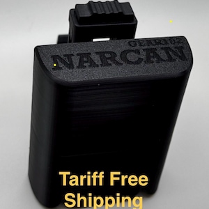 Suporte tático para spray nasal Narcan com clipe de cinto: bolsa de polímero durável