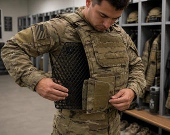 FlexMesh Tactical Vest Airflow Cooling Panel: Breathable TPU Cooling Insert
