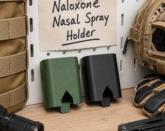 Naloxone Nasal Spray Holder | MOLLE Duty Belt Compatible TPU Quick Access