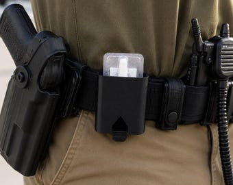 Naloxone Nasal Spray Holder with Open Top | MOLLE Duty Belt Compatible TPU Emergency Preparedness