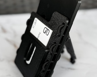 Tactical Phone Holder: MOLLE or Belt Clip - Impact Resistant with Card Slot