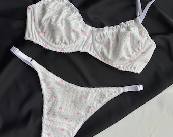White cotton Lingerie, lingerie for women, Soft cotton lingerie, Natural cotton lingerie, Organic cotton lingerie, Everyday lingerie