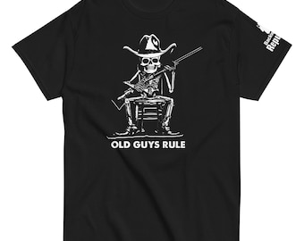 Skeleton Cowboy Shirt | Old Guys Rule Shirt | Cowboy Skull Shirt | Western Rodeo Shirt | Wild West Skeleton | Snarky Skeleton Tee