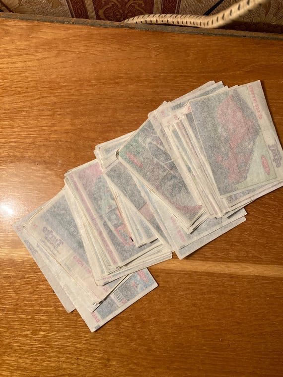 Collection of 60 Turbo Sport Series 2 Gum Wrappers - Nos. 71-140