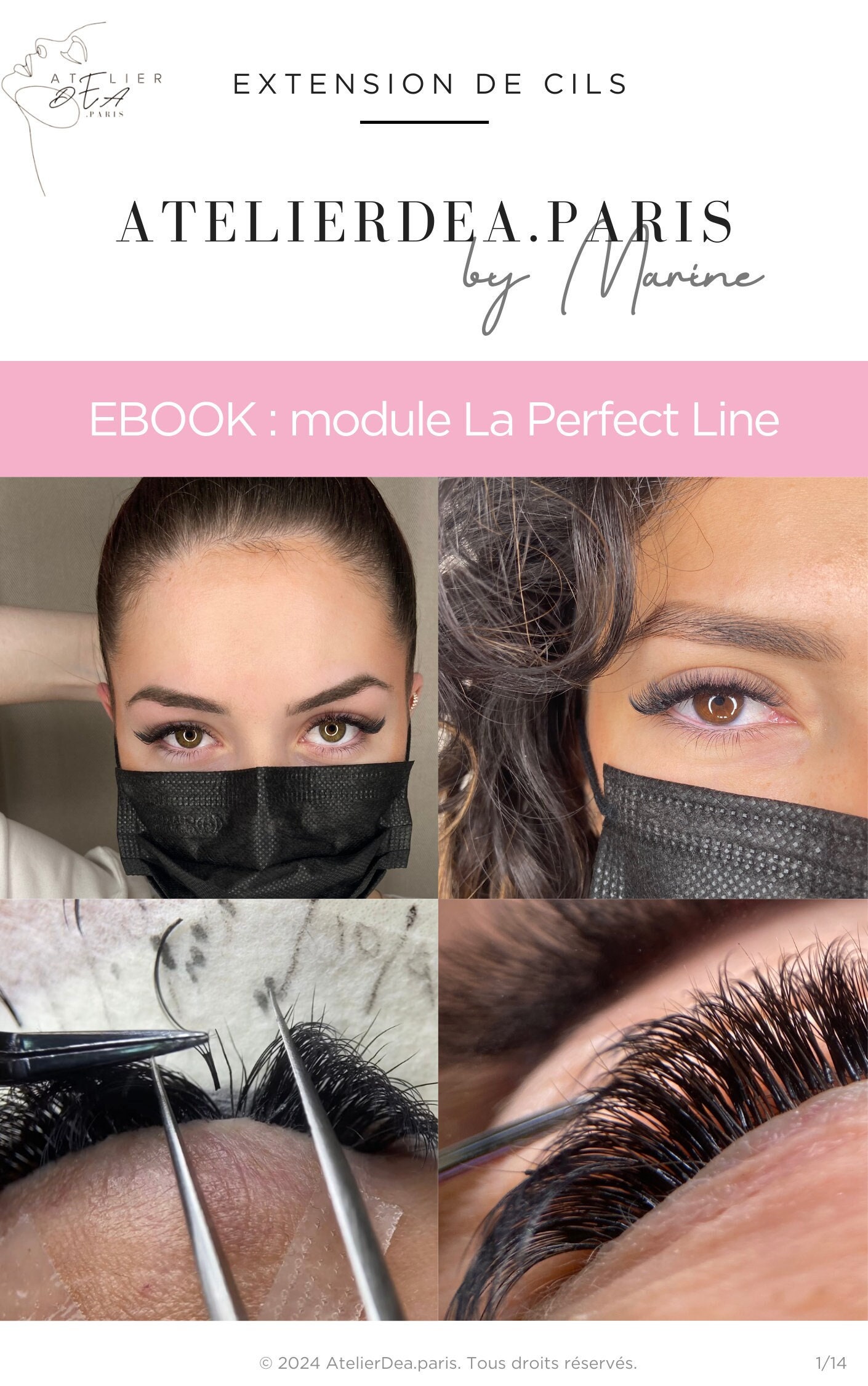 Ebook – Wimpernverlängerungen perfektionieren, die perfekte Linie meistern. Handbuch, Trainingsleitfaden