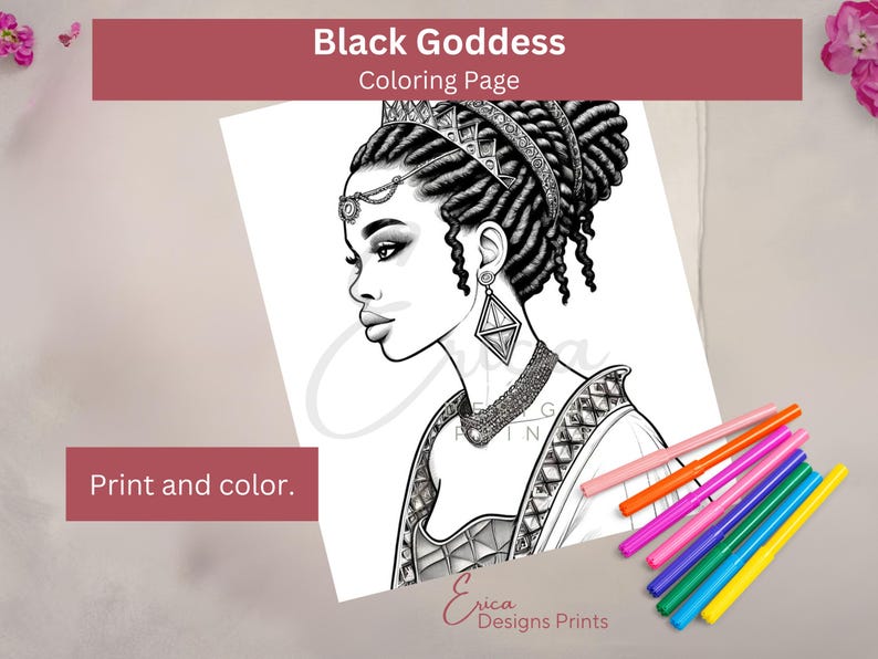 Coloring Page Goddess Coloring - Il 794xN.6246459122 Dp92 
