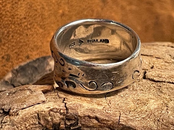 Silpada Sterling Silver Poseidon Scroll Ring Size… - image 5