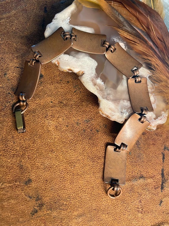 Southwestern Style Copper Thunderbird Panel Link … - image 7