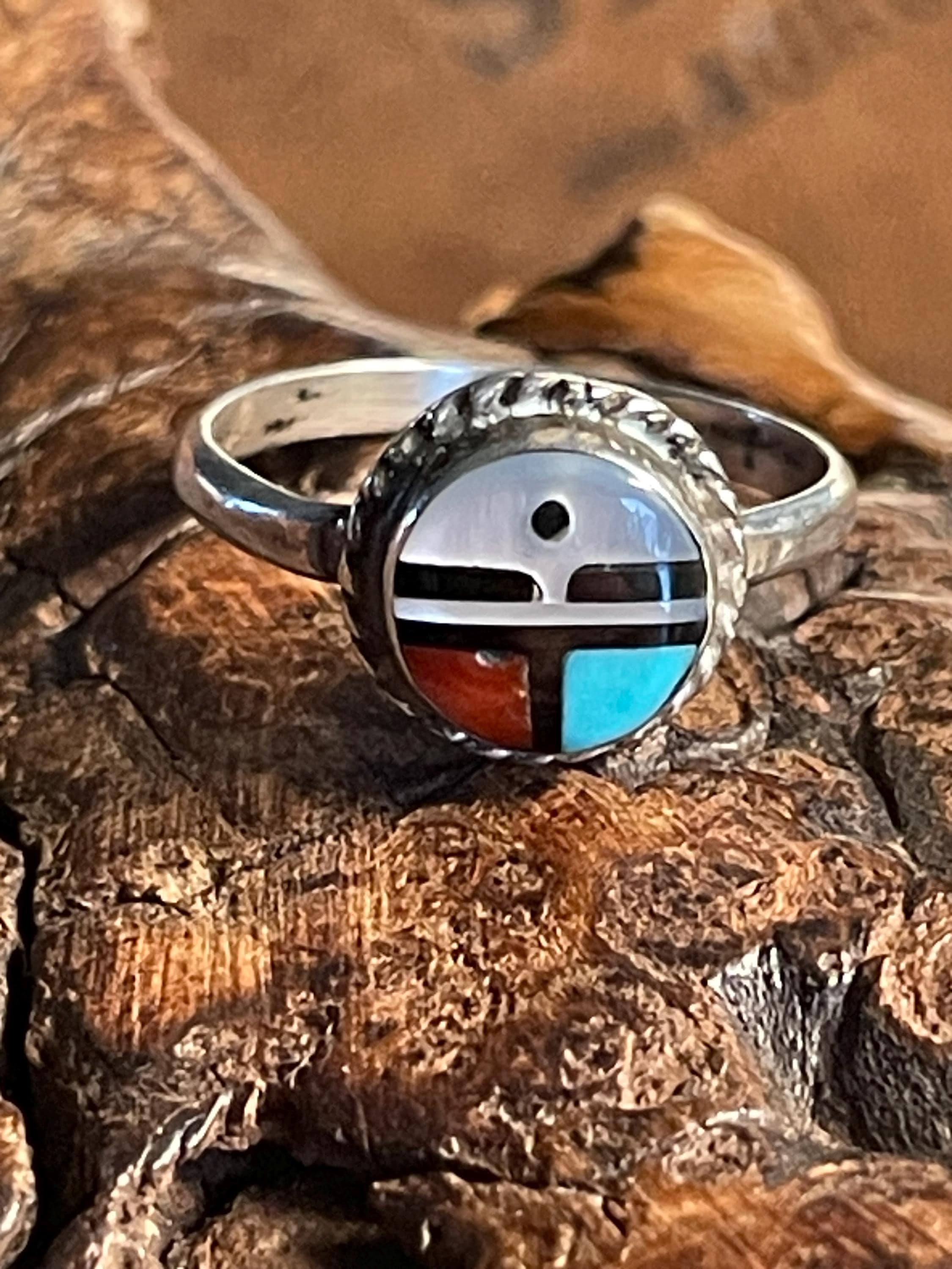 Zuni Sunface Ring - Etsy