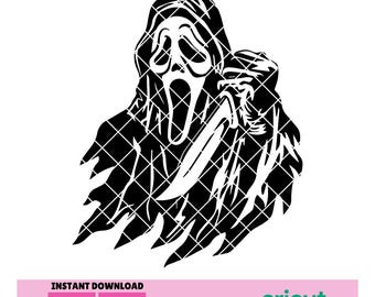Scream SVG : film d'horreur Halloween Design (téléchargement numérique)