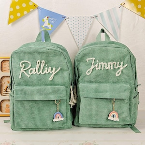 Sac à dos personnalisé pour enfant avec nom, Sac à dos brodé main pour tout-petit, Cartable pour tout-petit, Cartable pour enfant, Sac à dos pour enfant