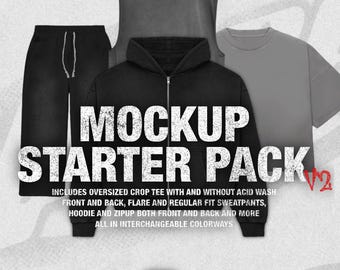 Streetwear Clothing Mockup Starter Pack V2