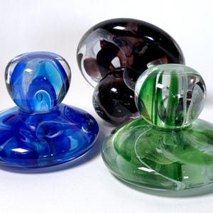 Seconds Quality Glass Barens for Printmaking in Blue, Green or Dark Purple, Handmade Tool for Block, Linocut, Woodcut and Relief Printmakers