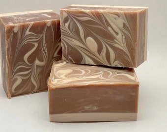 Creamy Coconut Handmade Cold Processed Soap -9 to 10 oz- Huge Bar