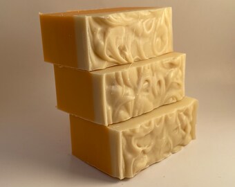 Naked Beach-Ginger & Peach-Homemade Cold Processed Soap-Huge 5 to 6oz Bar